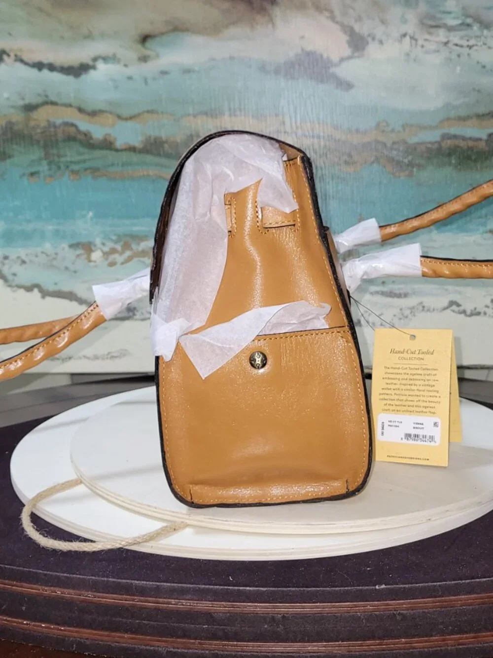 Patricia Nash Leather Vienna Satchel  [Item #HL02]